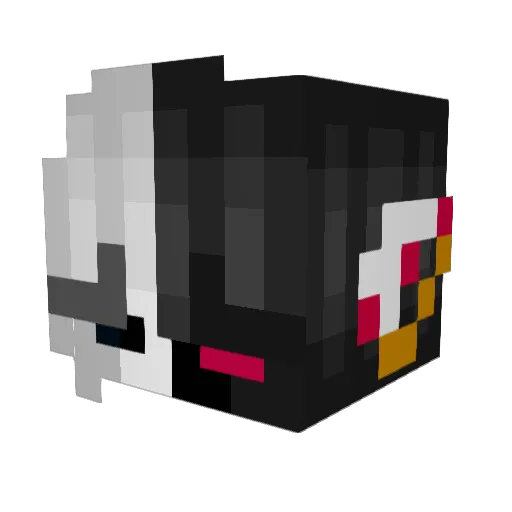 SynthoCaffeine Minecraft avatar head, 3D render