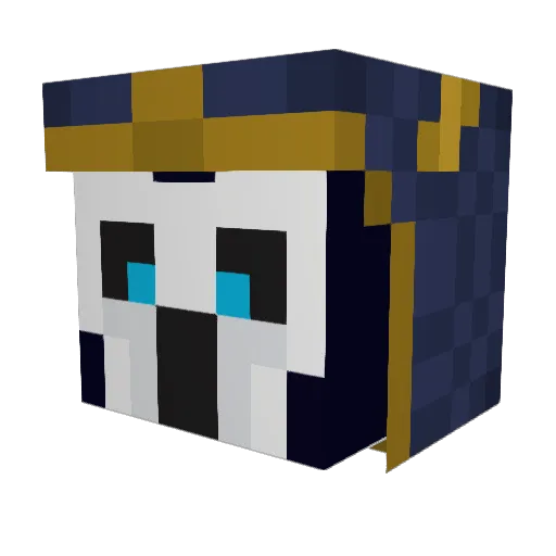 Synthomy Minecraft avatar head, 3D render