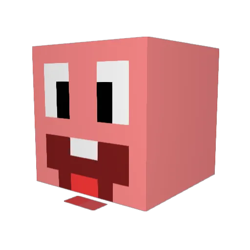 Syntie00 Minecraft avatar head, 3D render