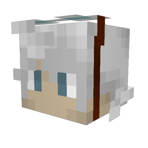 Syntoxine Minecraft avatar head, 3D render