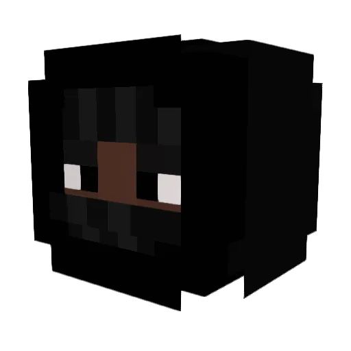 Synuu_ Minecraft avatar head, 3D render