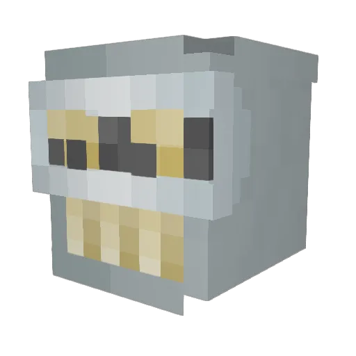 SynysterZ Minecraft avatar head, 3D render
