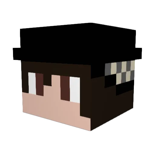 Synyster_Gatess Minecraft avatar head, 3D render