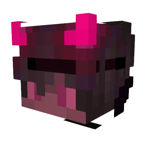Synzyx Minecraft avatar head, 3D render