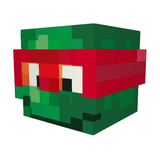 Synzz7 Minecraft avatar head, 3D render