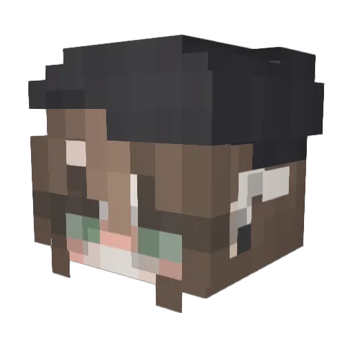 Syosfe Minecraft avatar head, 3D render