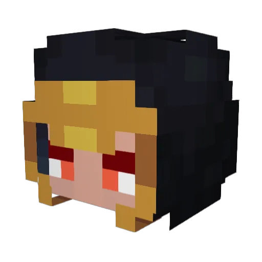 SyoxYt Minecraft avatar head, 3D render