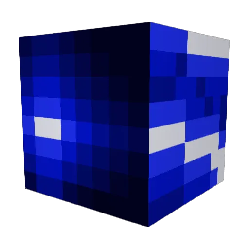 Sypgaming Minecraft avatar head, 3D render