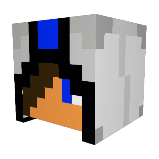 Syphate Minecraft avatar head, 3D render