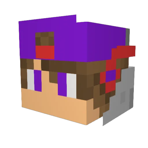 SypherFeeds Minecraft avatar head, 3D render