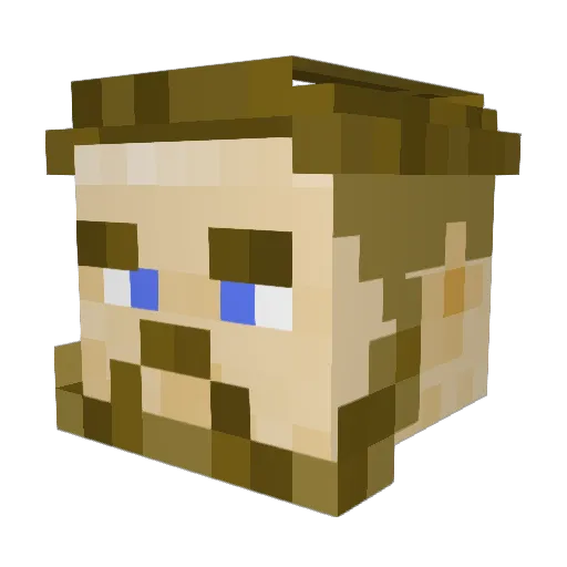 Syphorial Minecraft avatar head, 3D render