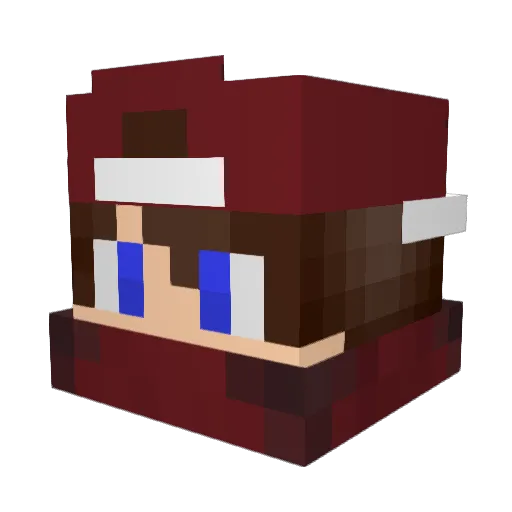 Sypmhxny Minecraft avatar head, 3D render