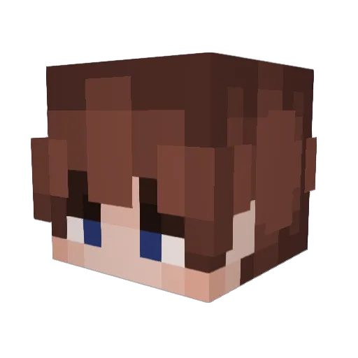 Syprad Minecraft avatar head, 3D render