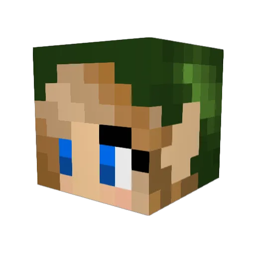 Sypris99 Minecraft avatar head, 3D render