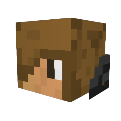SyproGaming Minecraft avatar head, 3D render