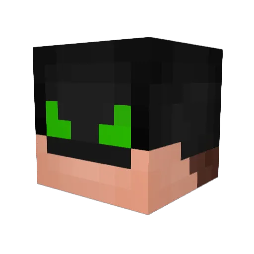 Sypwer Minecraft avatar head, 3D render