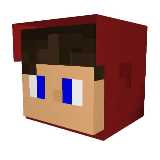 Syqa Minecraft avatar head, 3D render