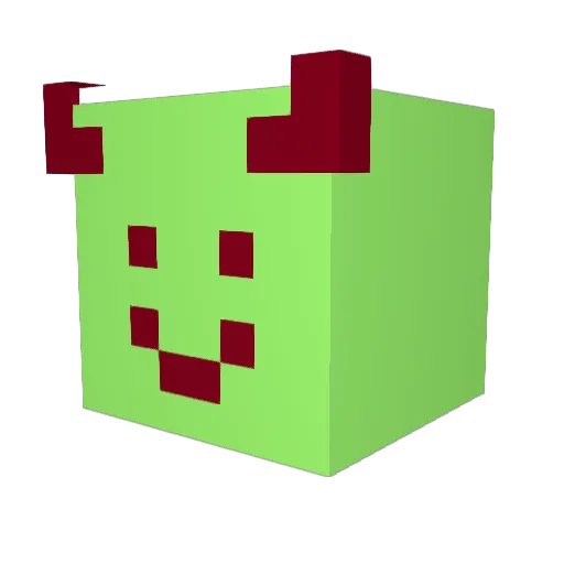 SyqieTTV Minecraft avatar head, 3D render