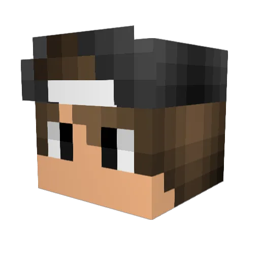 SyrEmrys Minecraft avatar head, 3D render