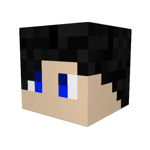 SyrTongx Minecraft avatar head, 3D render
