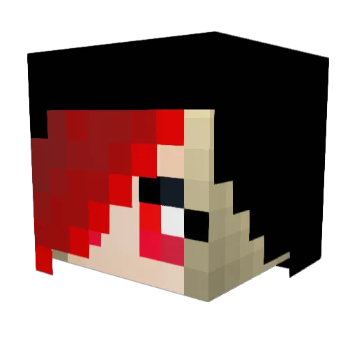 SyrahSyara Minecraft avatar head, 3D render