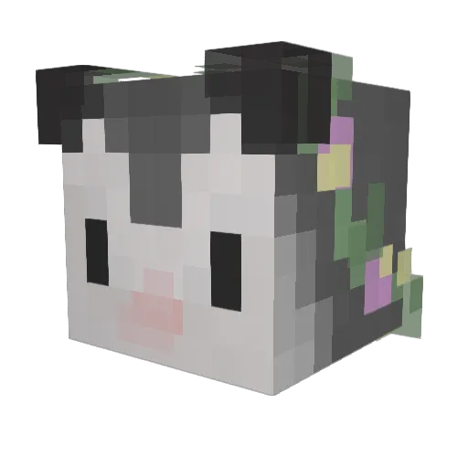 Syraquil Minecraft avatar head, 3D render