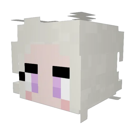 Syraxukas Minecraft avatar head, 3D render