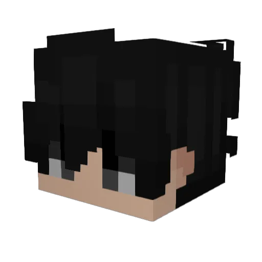 Syraze Minecraft avatar head, 3D render