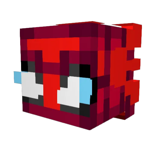 SyreFZ Minecraft avatar head, 3D render
