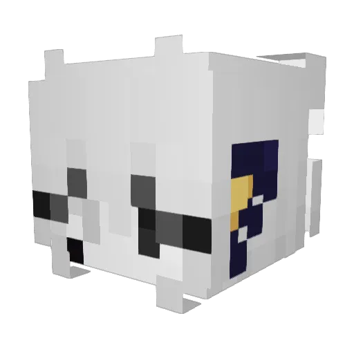 Syrelith Minecraft avatar head, 3D render