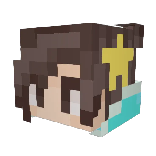 Syren_DM Minecraft avatar head, 3D render