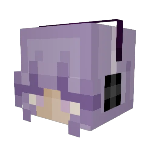 Syrena_Head Minecraft avatar head, 3D render