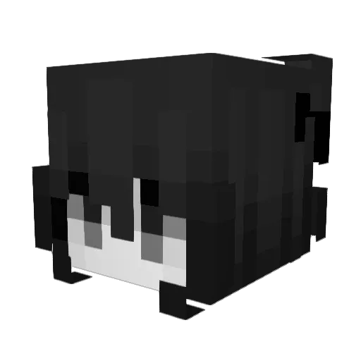 Syrian Minecraft avatar head, 3D render