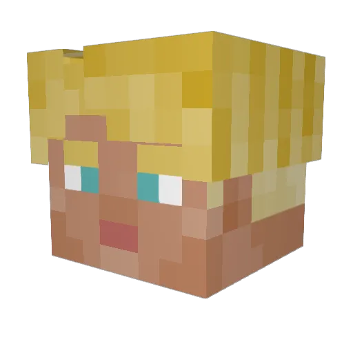 SyrianStud Minecraft avatar head, 3D render