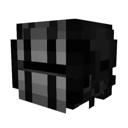 Syriminal Minecraft avatar head, 3D render