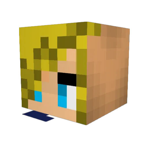 SyrinBlitz Minecraft avatar head, 3D render