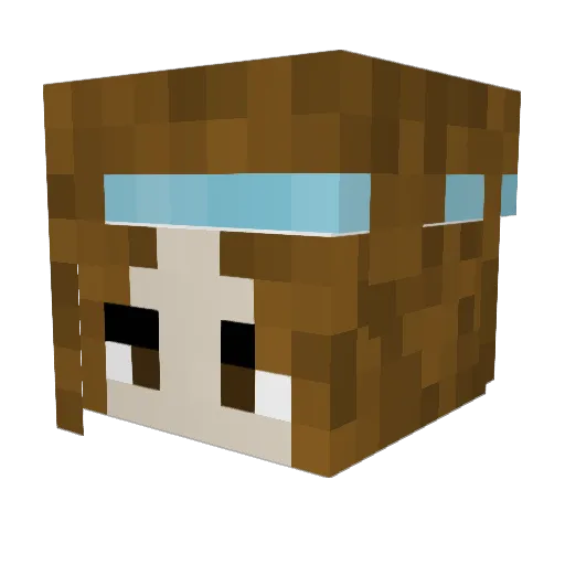 Syringa_56 Minecraft avatar head, 3D render
