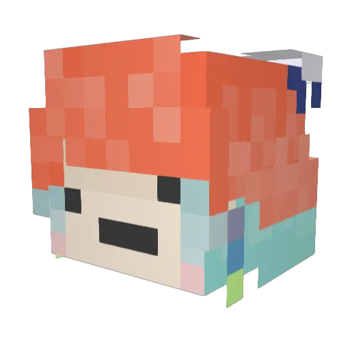 Syringa_offical Minecraft avatar head, 3D render