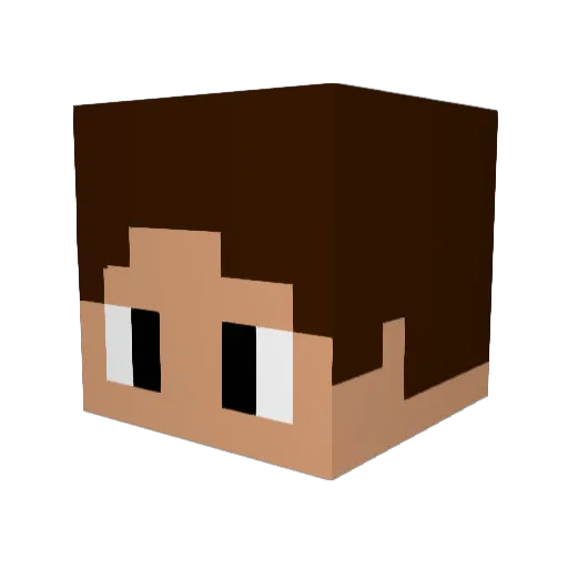 Syriusd Minecraft avatar head, 3D render
