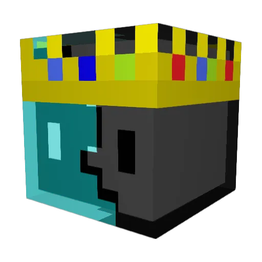 Syroqx Minecraft avatar head, 3D render