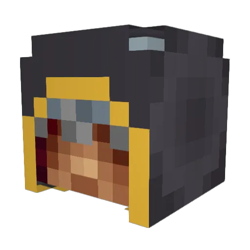 Syrotix Minecraft avatar head, 3D render