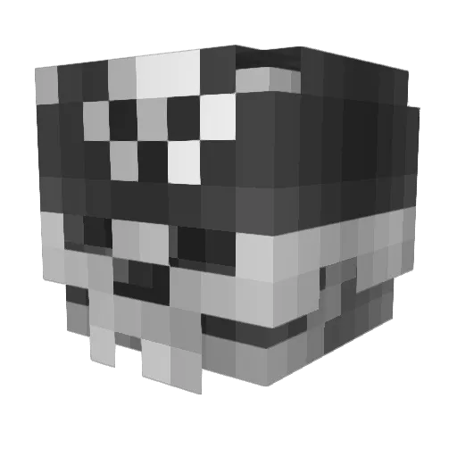 SyruPapa Minecraft avatar head, 3D render