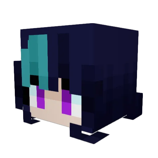 SyrupyShana Minecraft avatar head, 3D render