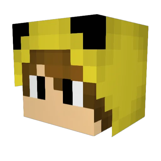Syrupypancakes23 Minecraft avatar head, 3D render