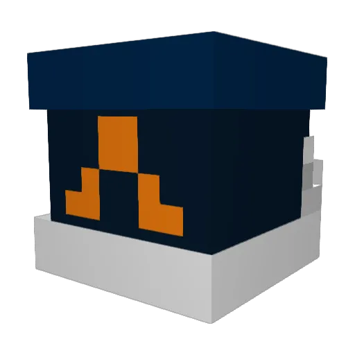 SyrusR Minecraft avatar head, 3D render