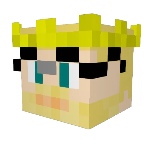 SysMac5 Minecraft avatar head, 3D render