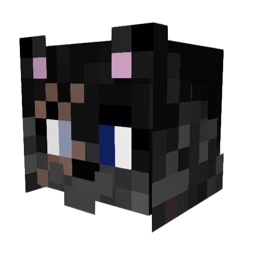 Sysero Minecraft avatar head, 3D render