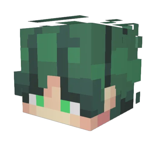 Sysitze Minecraft avatar head, 3D render