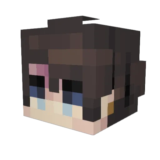 Syskey32 Minecraft avatar head, 3D render