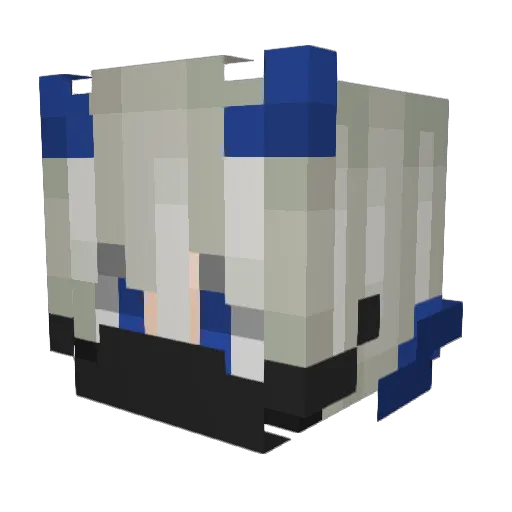 System404_ Minecraft avatar head, 3D render